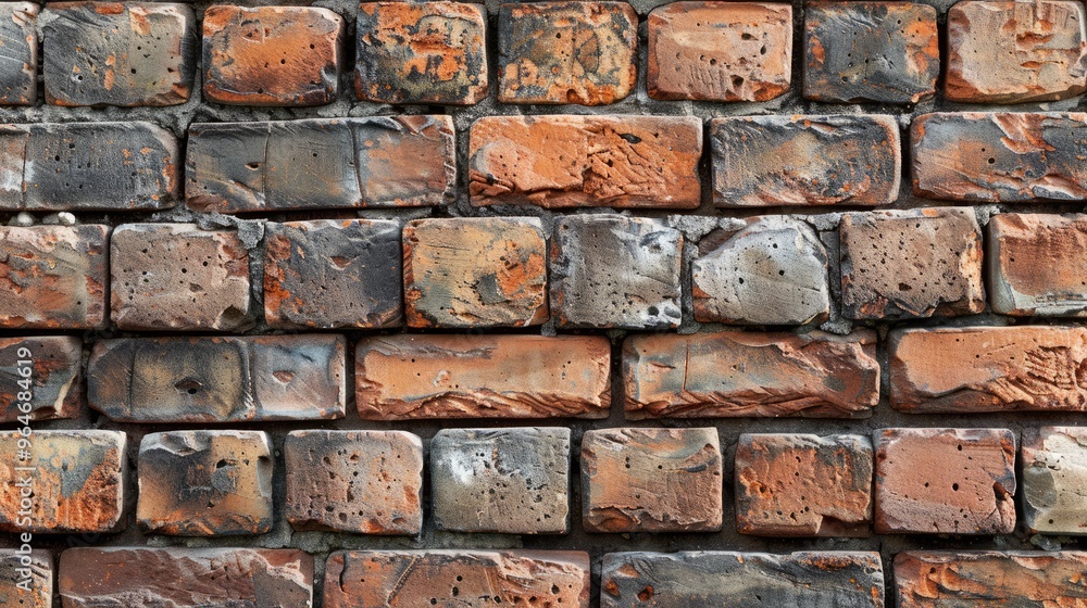 Brick wall background with loft-style texture for interior design. Brick wall background with loft-style texture for interior design.