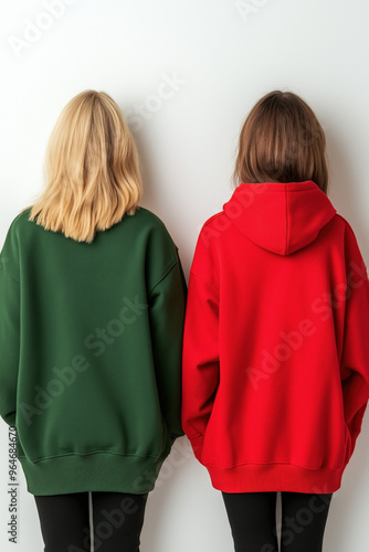 Couple Standing Isolated On...