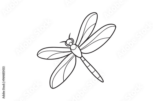 Dragonfly silhouette vector illustration, Dragonfly silhouette vector, Dragonfly silhouette  drawing