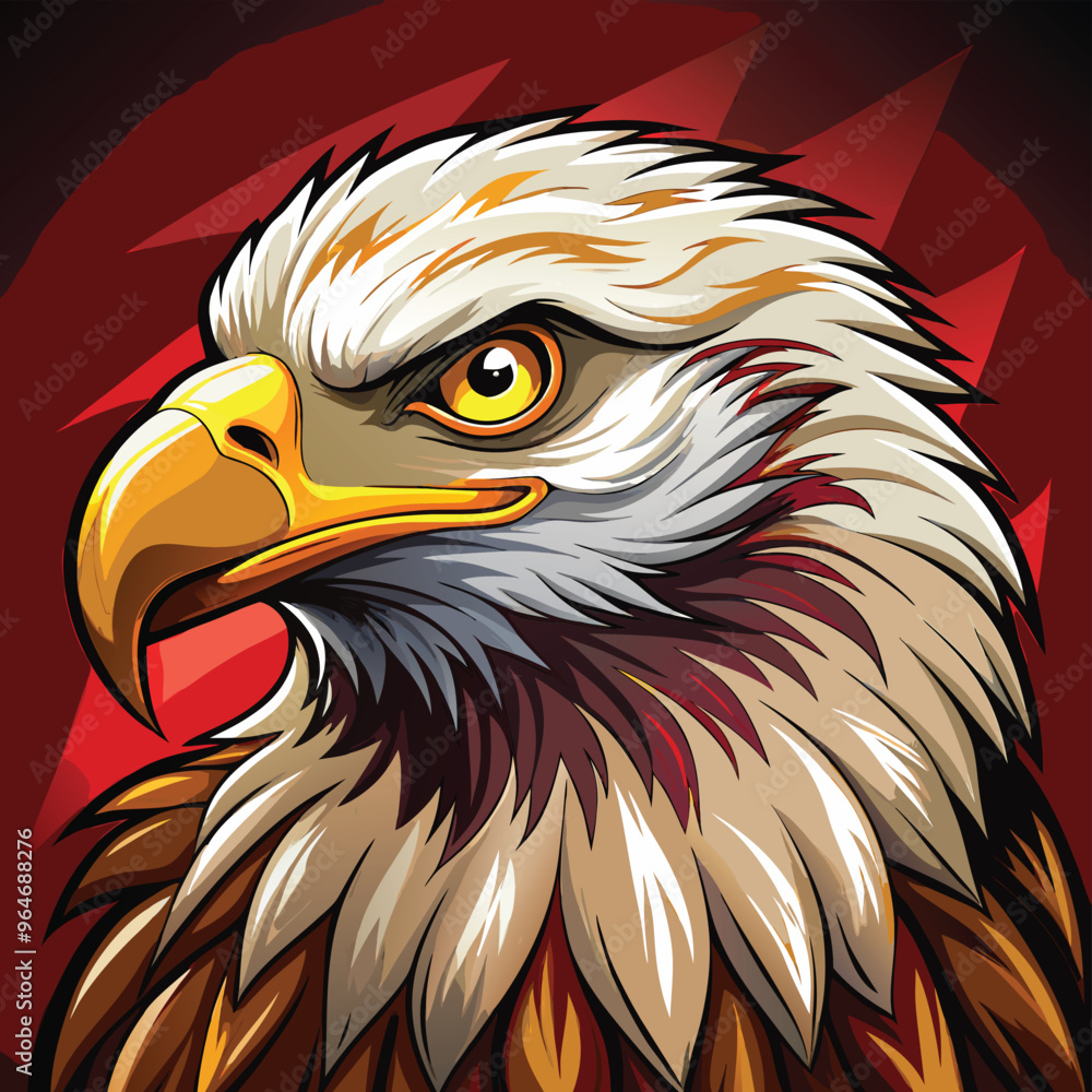 Fototapeta premium Eagle Vector Art Illustration
