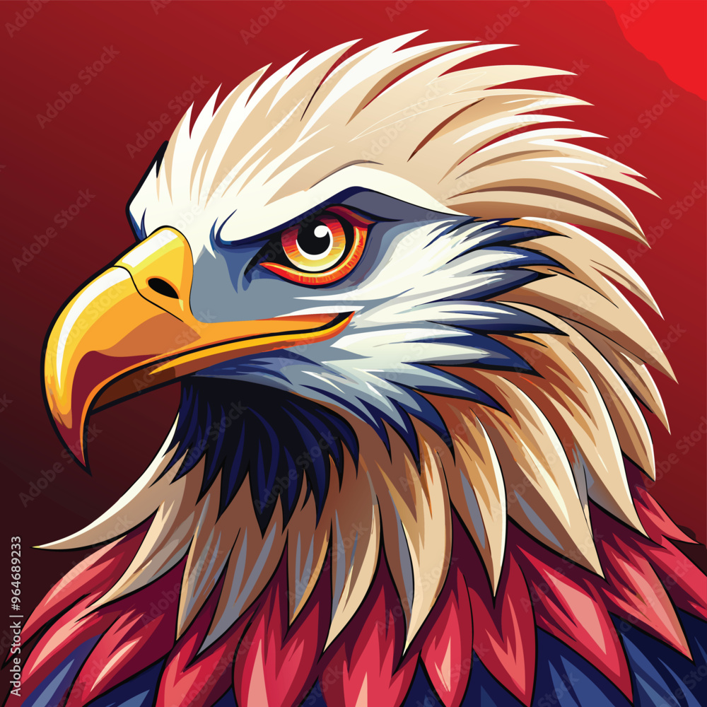Fototapeta premium Eagle Vector Art Illustration