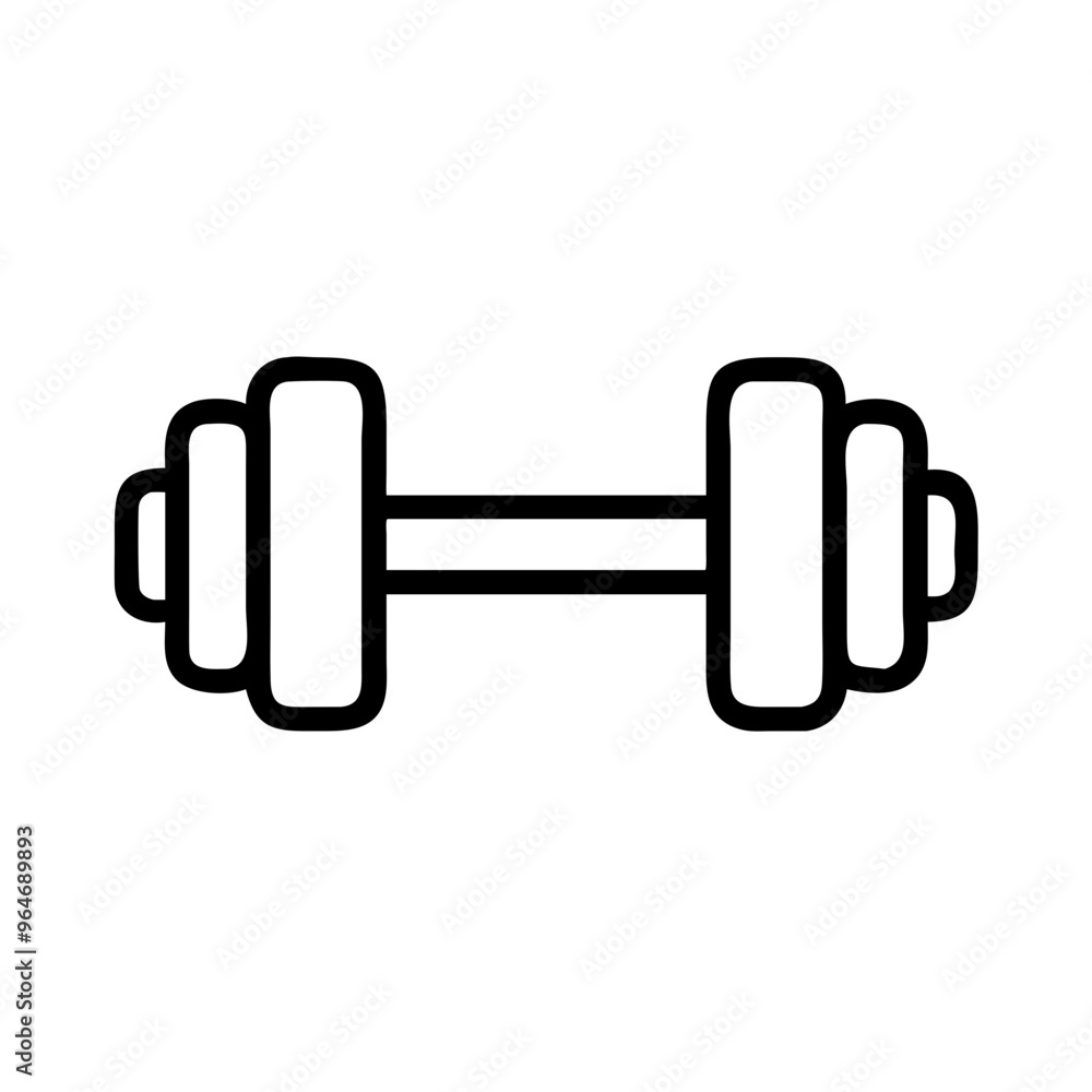 Black dumbbell icon Black dumbbell icon