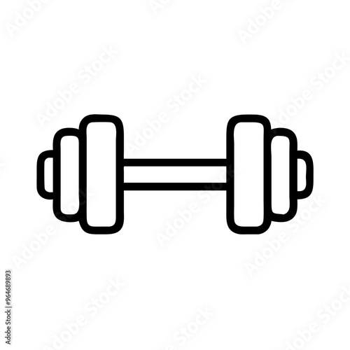  Black dumbbell icon
