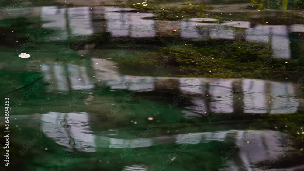 daytime water features pool water surface reflection at The Barbican Estate in London, England, United Kingdom UK Great Britain daytime water features pool water surface reflection at The Barbican Estate in London, England, United Kingdom UK Great Britain