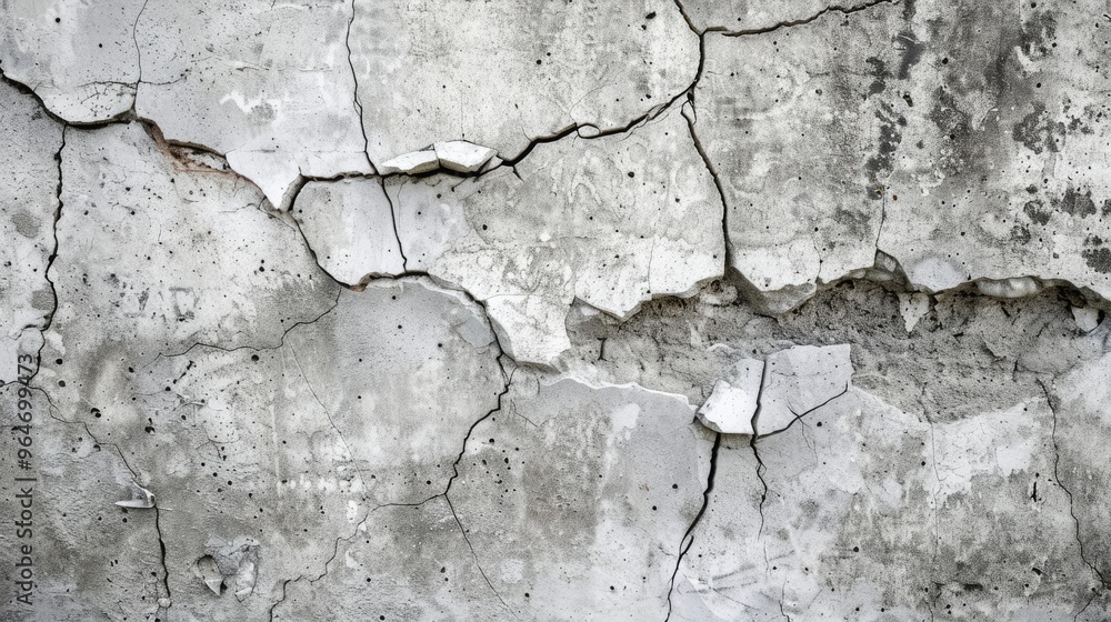 Obraz premium Cracked concrete wall texture for background