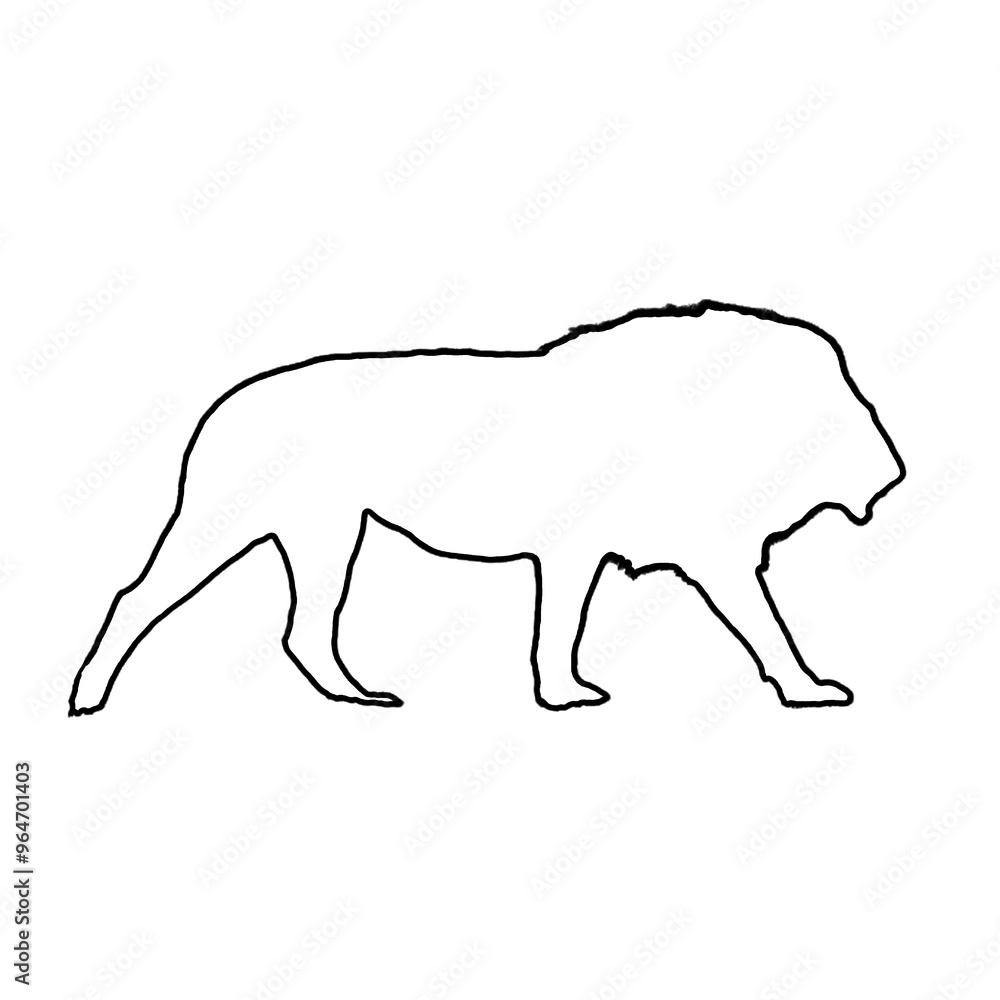 Lion Outline | Lion Drawing | Lion Illustration Lion Outline | Lion Drawing | Lion Illustration