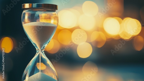 Timeless Moments: Sand Timer Close-Up