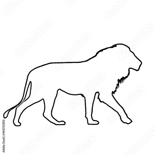 Lion Outline | Lion Illustration | Lion Drawing