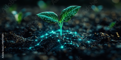 High-Tech Agriculture: A Growing Plant Enhanced by Digital Innovations