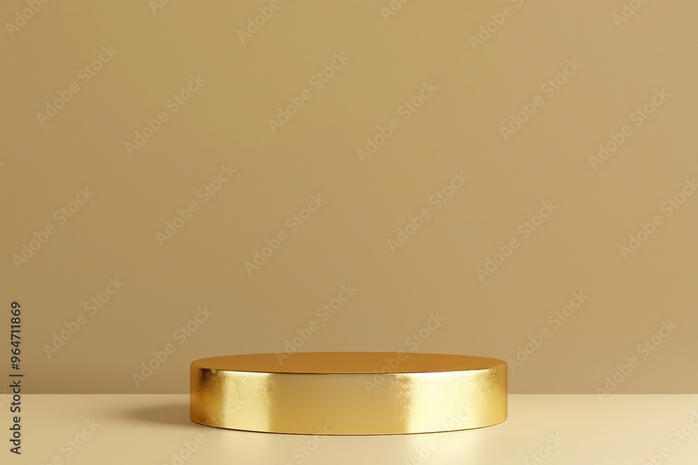 a round gold object sitting on top of a table a round gold object sitting on top of a table