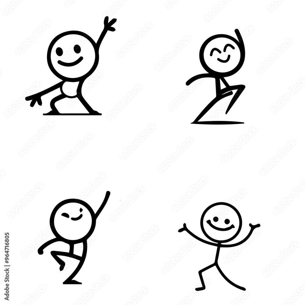 Smiling face character icon, smiling face silhouette on white background Smiling face character icon, smiling face silhouette on white background