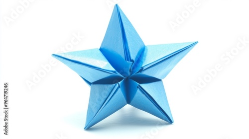 Blue Origami Star