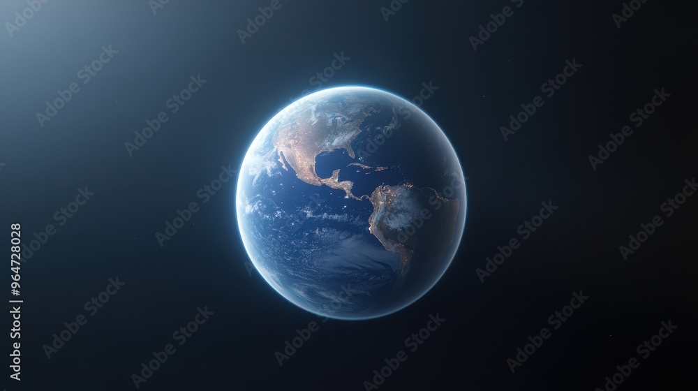 A close up of the Earth in space A close up of the Earth in space