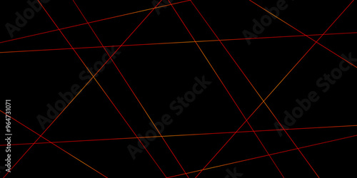 Abstract red and golden color line straight Vector in white background. geometric random chaotic line design with transparent background Vector Illustration.