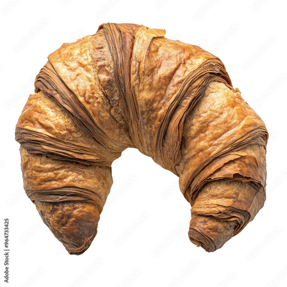 flaky croissant with golden layers, perfect for breakfast or a snack. flaky croissant with golden layers, perfect for breakfast or a snack.