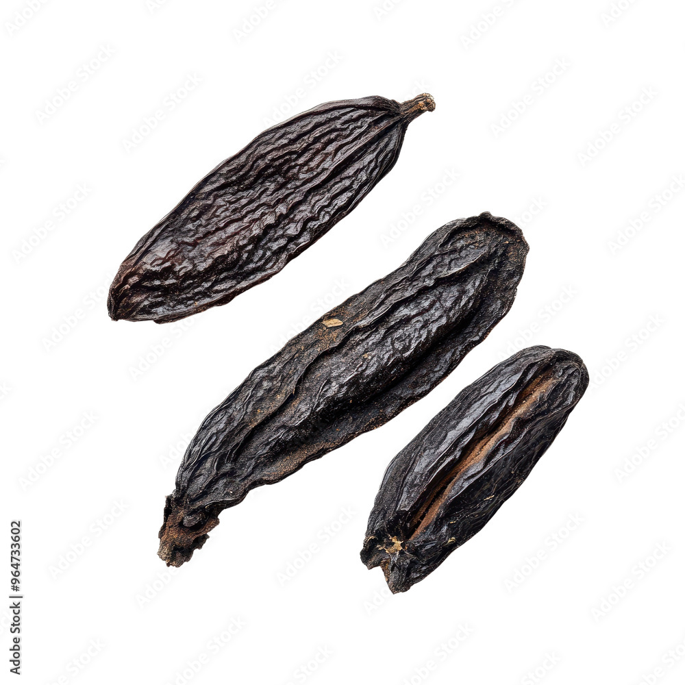 custom made wallpaper toronto digitalDried vanilla pods showcasing rich textures and deep colors, perfect for culinary or botanical use in photography.