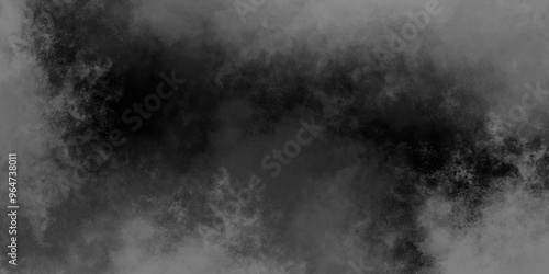 Abstract natural fog on dark background. Gray grunge smoke texture dark sky black night cloud. Abstract design with smoke on black overlay effect. black and white color seamless grunge white black fog