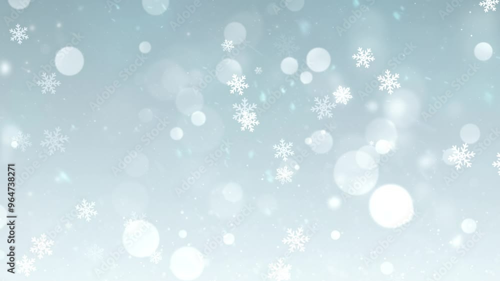 Beautiful New Year background with falling snowflakes Beautiful New Year background with falling snowflakes