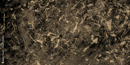 Wall brown grunge texture on black. dark black background vintage Style background with space. abstract grunge background of old stone texture. perfect for background. 