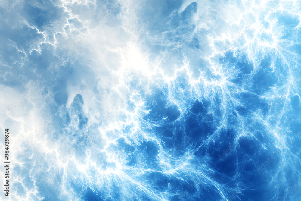 An abstract digital background banner featuring a sleek design with data connections in blue and white colors An abstract digital background banner featuring a sleek design with data connections in blue and white colors