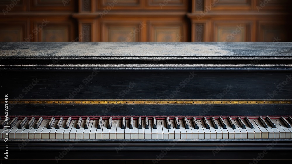 An antique piano sits elegantly with worn keys and detailed woodwork, evoking a sense of nostalgia and musical heritage. An antique piano sits elegantly with worn keys and detailed woodwork, evoking a sense of nostalgia and musical heritage.