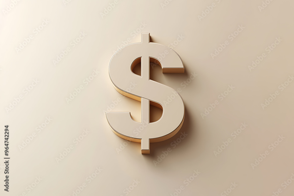 A simple and clean dollar symbol icon ($) designed in a minimalist style A simple and clean dollar symbol icon ($) designed in a minimalist style