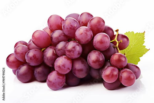 grape bouquet on isolated white background