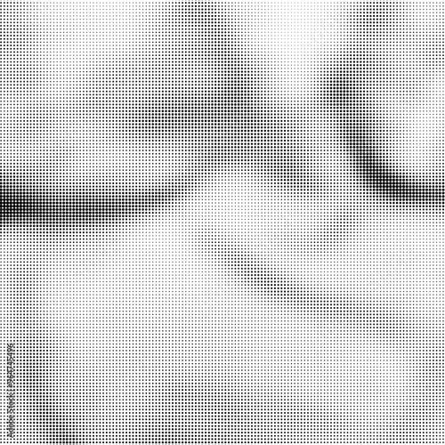 Vector Halftone Pattern. Set of Dots. Dotted Texture on White Background. Overlay Grunge Template. Distress Linear Design. Fade Monochrome Points. Pop Art Backdrop.