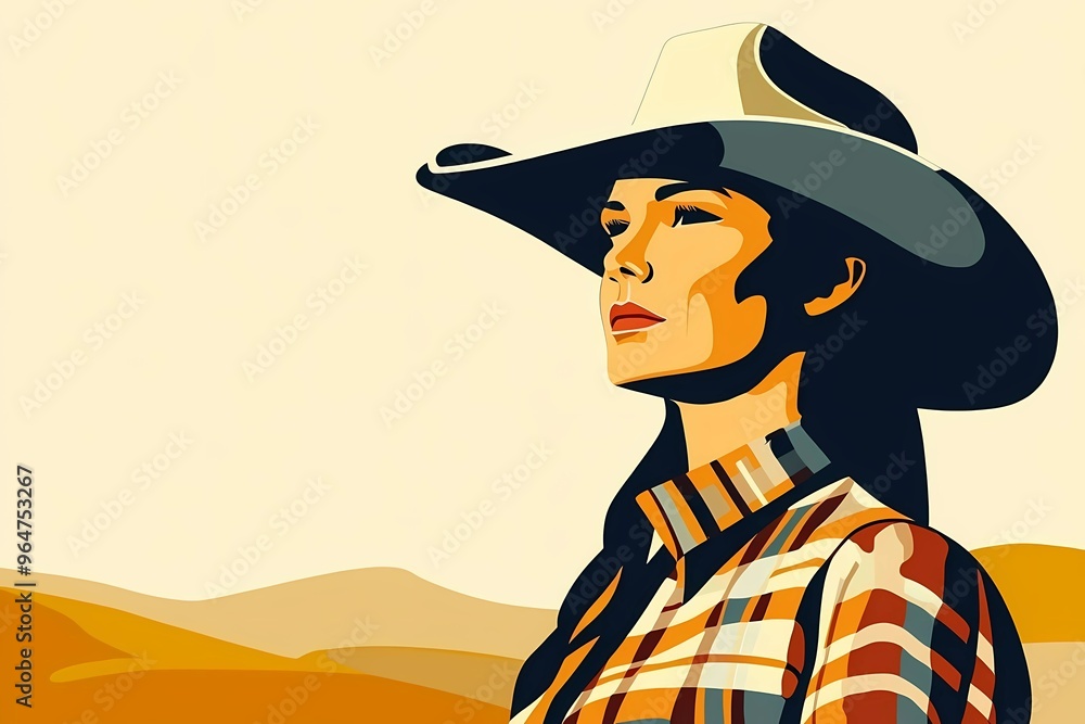 background image of a cowboy woman, western illustration style, western. background image of a cowboy woman, western illustration style, western.