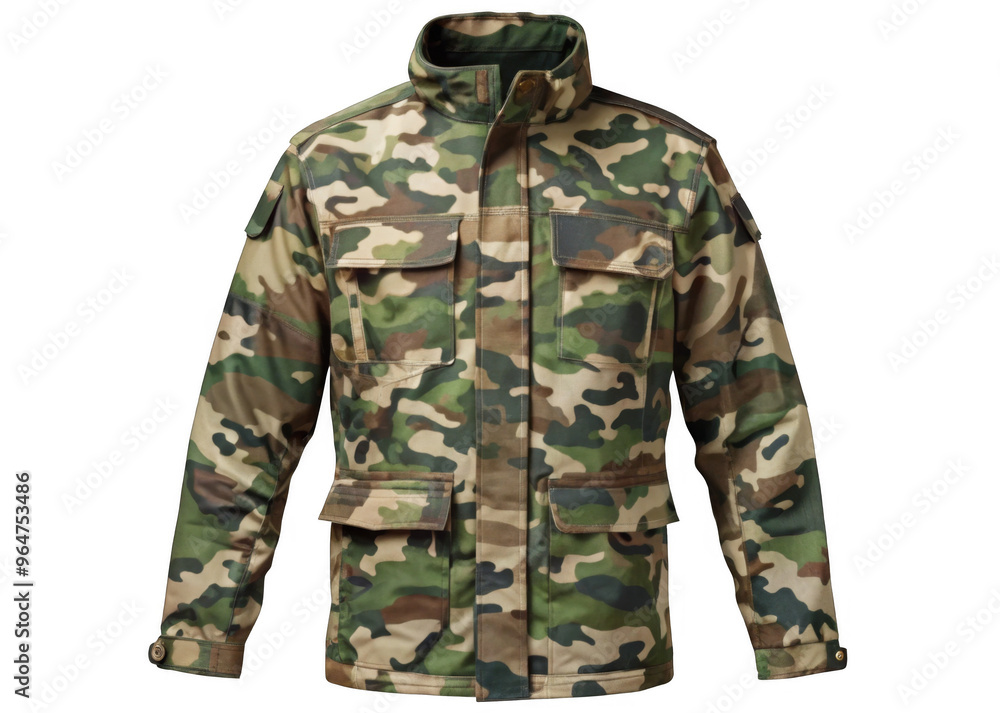 Camo Jacket on transparent background. Camo Jacket on transparent background.