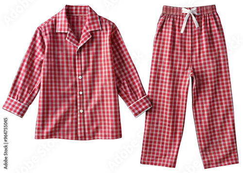 Pajamas on transparent background.