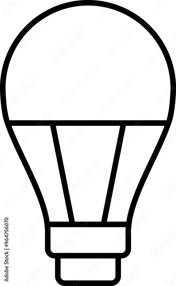 Bulb thin line icon. Light Bulb. Idea sign, solution, thinking concept. Trendy stroke UI signs for website or app, isolated on white background. Bulb thin line icon. Light Bulb. Idea sign, solution, thinking concept. Trendy stroke UI signs for website or app, isolated on white background.