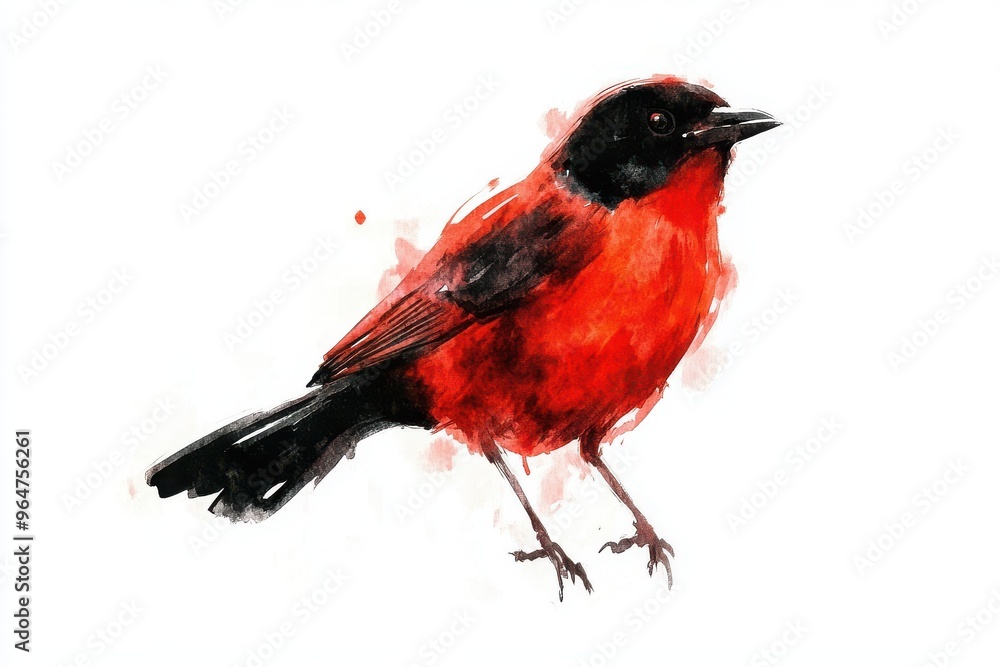 male cardinal isolated on white male cardinal isolated on white