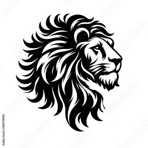 Wallpaper Mural "Majestic Lion Vector: King of the Jungle in Stunning Detail" Torontodigital.ca