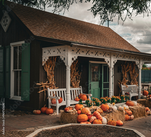 halloween pumpkin house