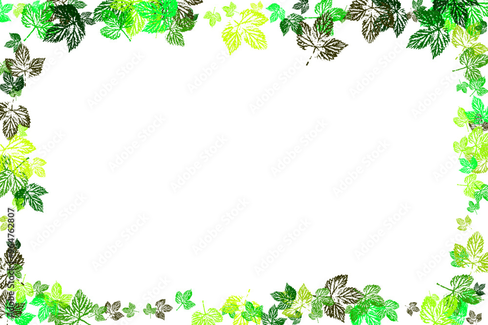 Chaotic Leaf On White Background. Spring Sale Vector Illustration. Chaotic Leaf On White Background. Spring Sale Vector Illustration.