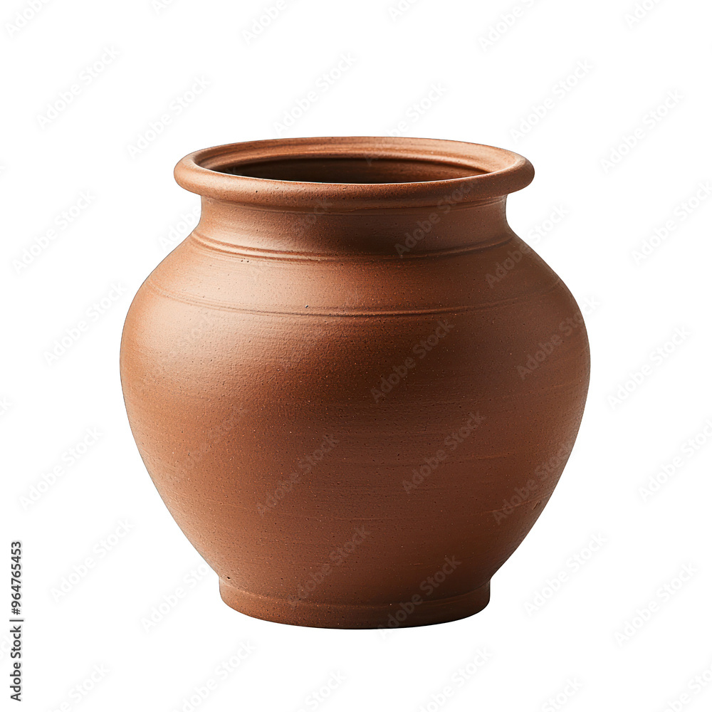 A beautifully crafted clay pot showcasing traditional pottery design, perfect for home decor or artistic displays. transparent background A beautifully crafted clay pot showcasing traditional pottery design, perfect for home decor or artistic displays. transparent background
