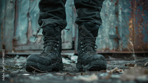 Tactical Boots: Boots worn by bailiffs for comfort, support, and protection during duty