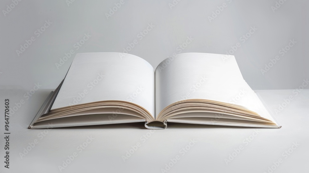 A closed book resting on a flat surface, perfect for educational or literary uses A closed book resting on a flat surface, perfect for educational or literary uses