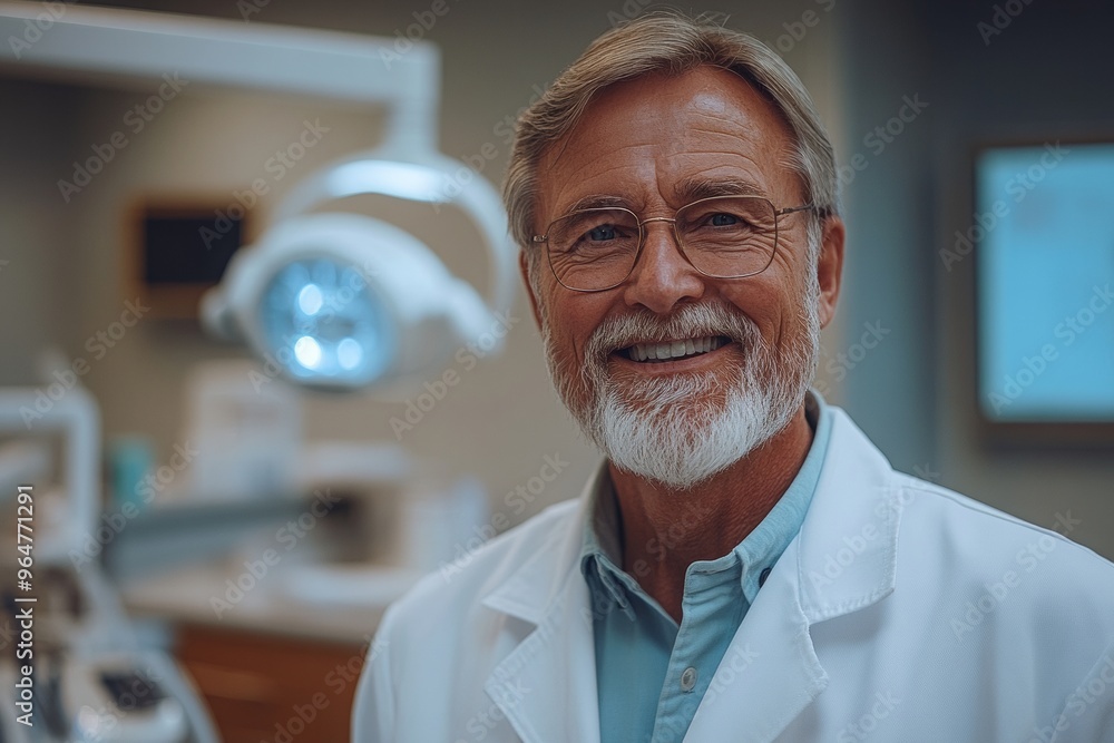 The dentist treats in the modern dental office, AI generated The dentist treats in the modern dental office, AI generated