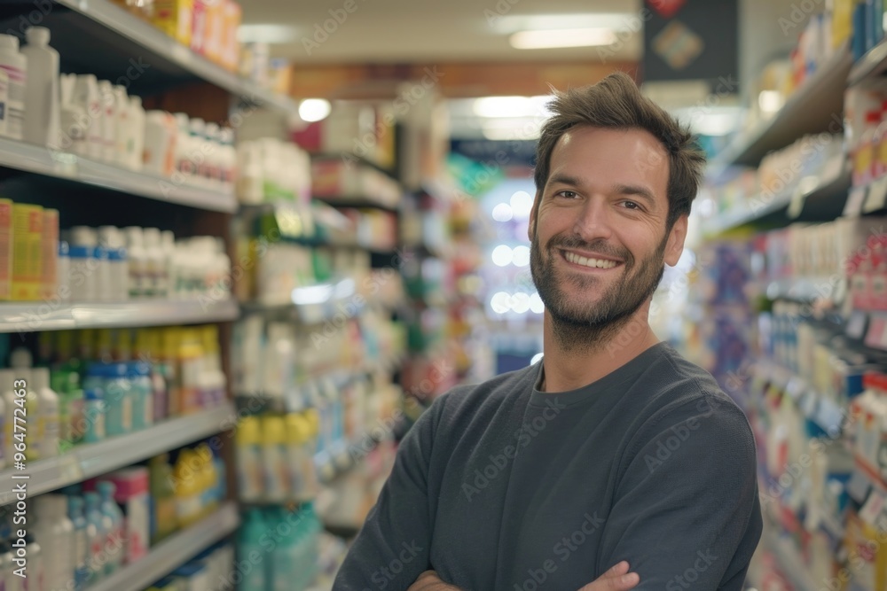 A person shopping or browsing in a retail store with their arms crossed, possibly indicating skepticism or hesitation A person shopping or browsing in a retail store with their arms crossed, possibly indicating skepticism or hesitation