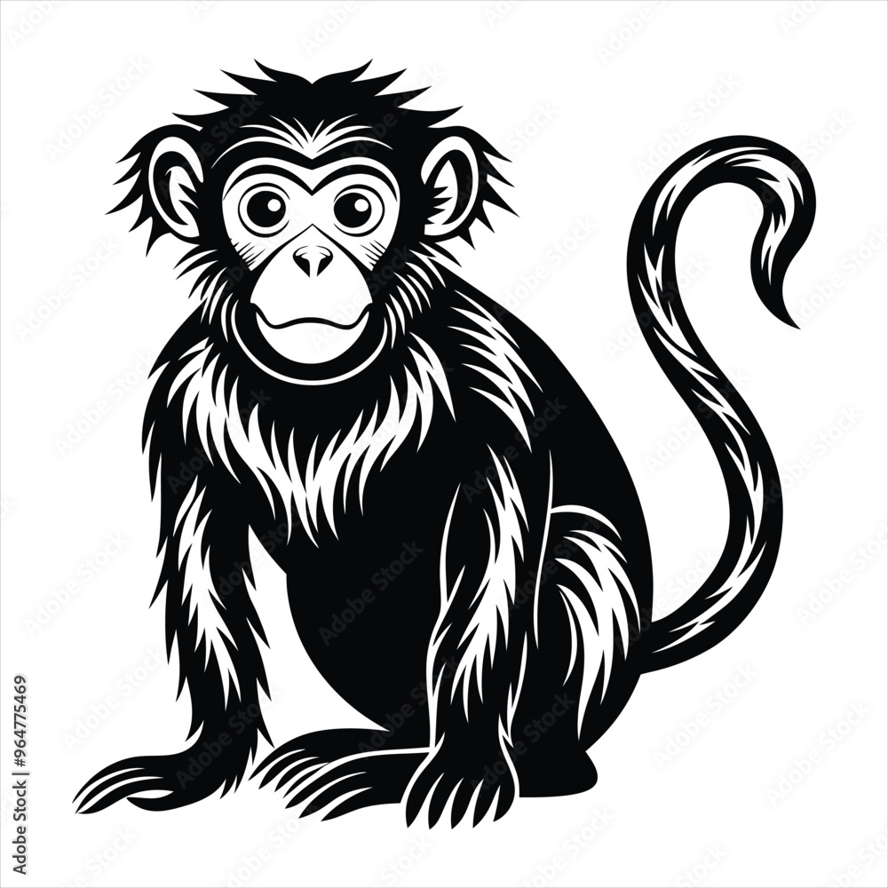 monkey silhouette vector monkey silhouette vector