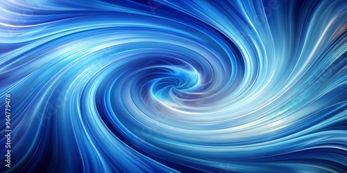 Abstract Blue Swirling Vortex - Digital Art, Abstract Background, Blue Swirls, abstract art, digital art, background