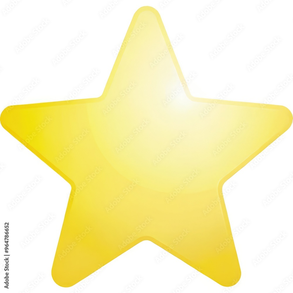 Bright yellow star shape design used as a standalone graphic element. Generative AI Bright yellow star shape design used as a standalone graphic element. Generative AI