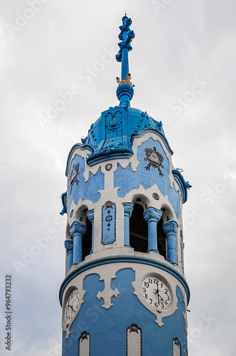 Canvas Print details of the blue church in bratislava