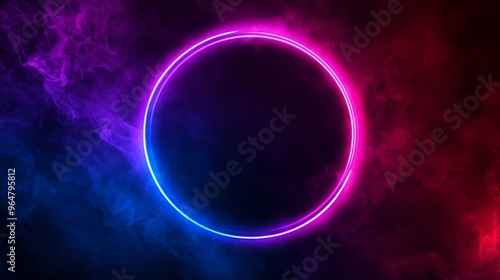 Geometric futuristic fantasy shining sparkle energy circle background