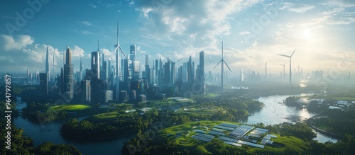 Futuristic Cityscape: A Sustainable Future