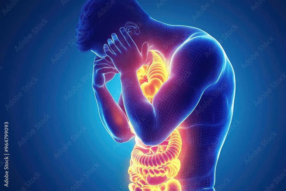 The Silent Suffering: A Visual Representation of Digestive Pain and Inflammation The Silent Suffering: A Visual Representation of Digestive Pain and Inflammation