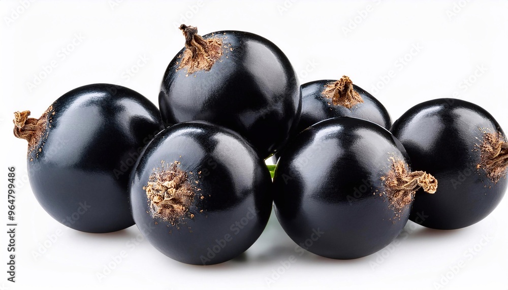 Black currant on a white background Black currant on a white background