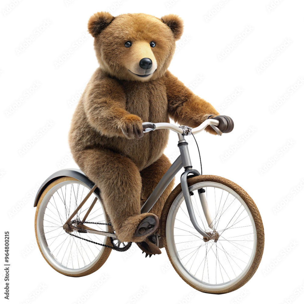 Cute Bear Riding a Bike Cute Bear Riding a Bike